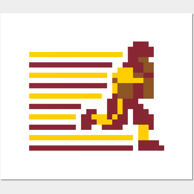 Tecmo Running Back - Washington Wall Art by The Pixel League